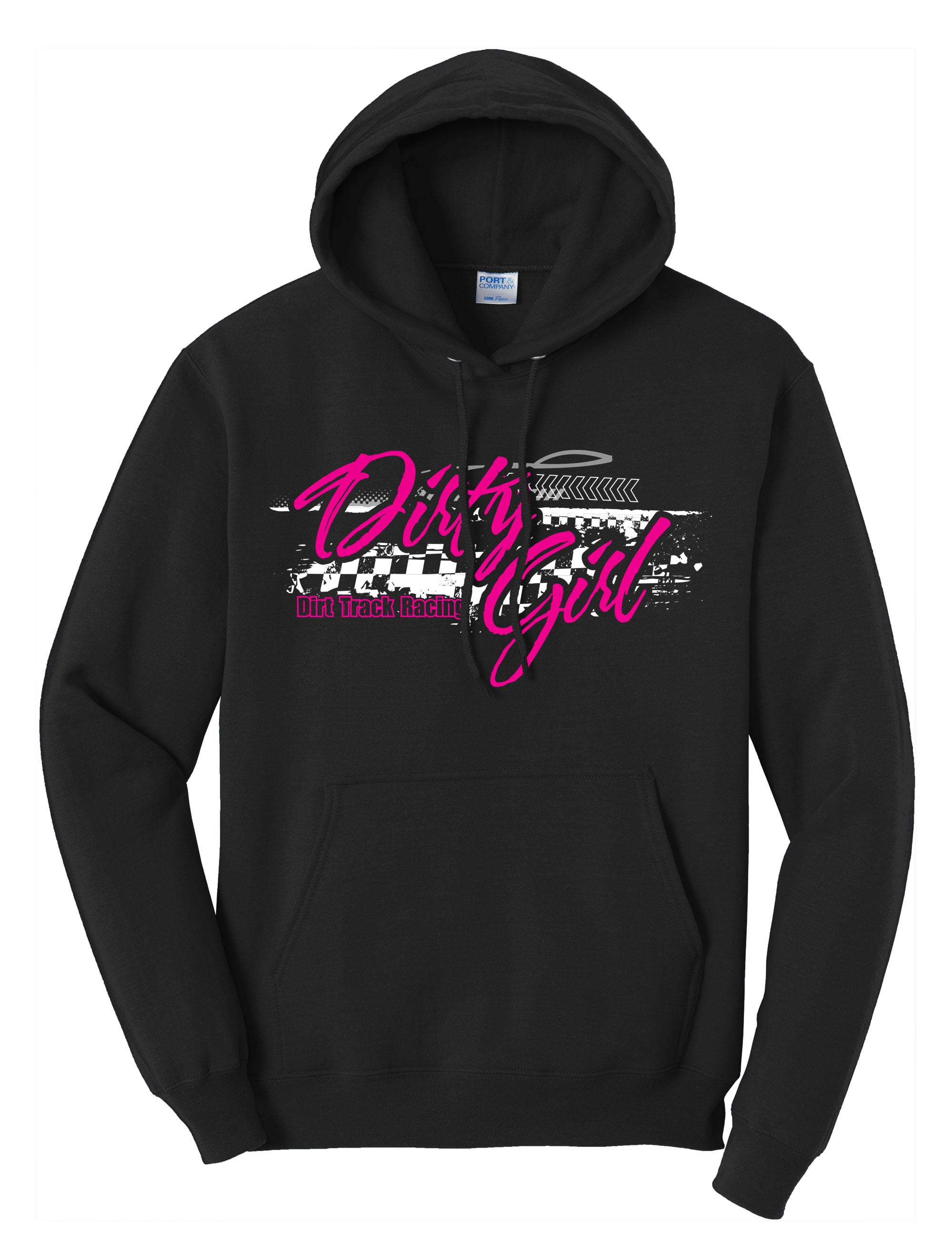 Dirty Girl Dirt Track Racing Hoodie 360shirtshop